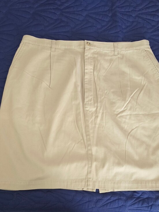 Eddie Bauer Dresses & Skirts - Eddie Bauer Cream Mini Skirt Size 20 Tall